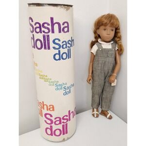 RARE‎ 1969 16" Red Headed Sasha Doll with Dungarees & Original Tube & Tags